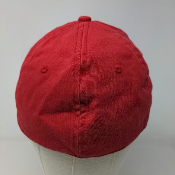 Proflex Men's Fitted Hat Red Size L/XL Embroidered DL Logo Stretch - Picture 6 of 8